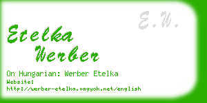 etelka werber business card